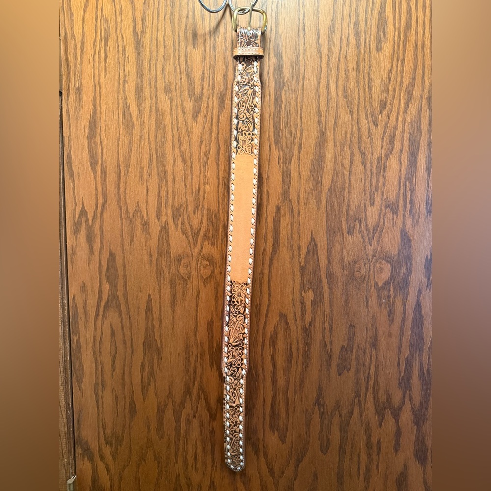 Tooled Leather Kid's Nocona Belt